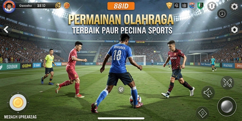 Screenshot gameplay 88ID menunjukkan aksi olahraga yang seru dan grafis berkualitas tinggi.
