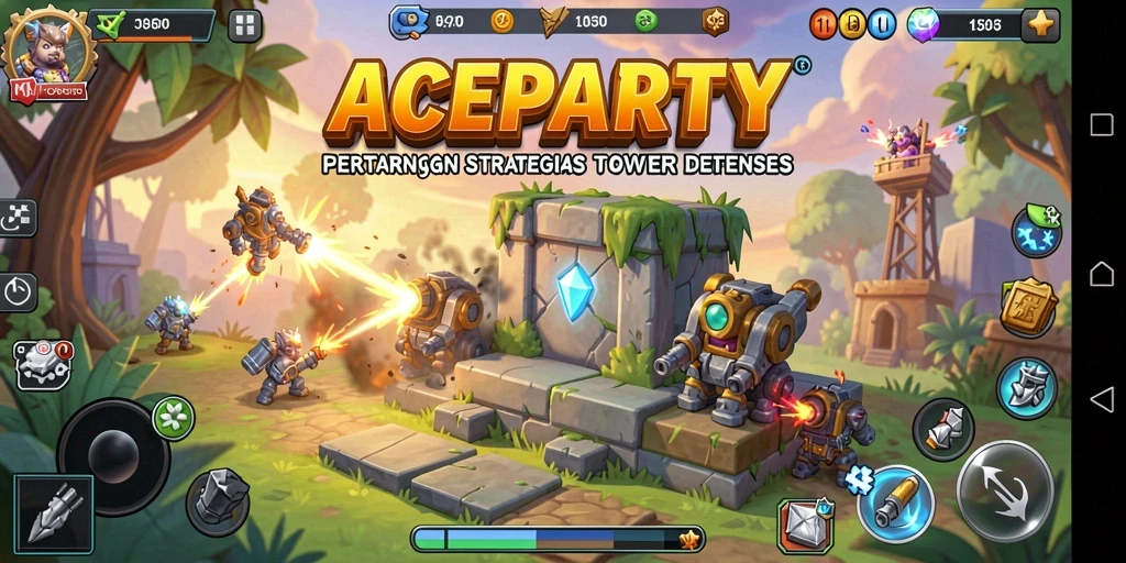 Gameplay seru di ACEPARTY Tower Defense.