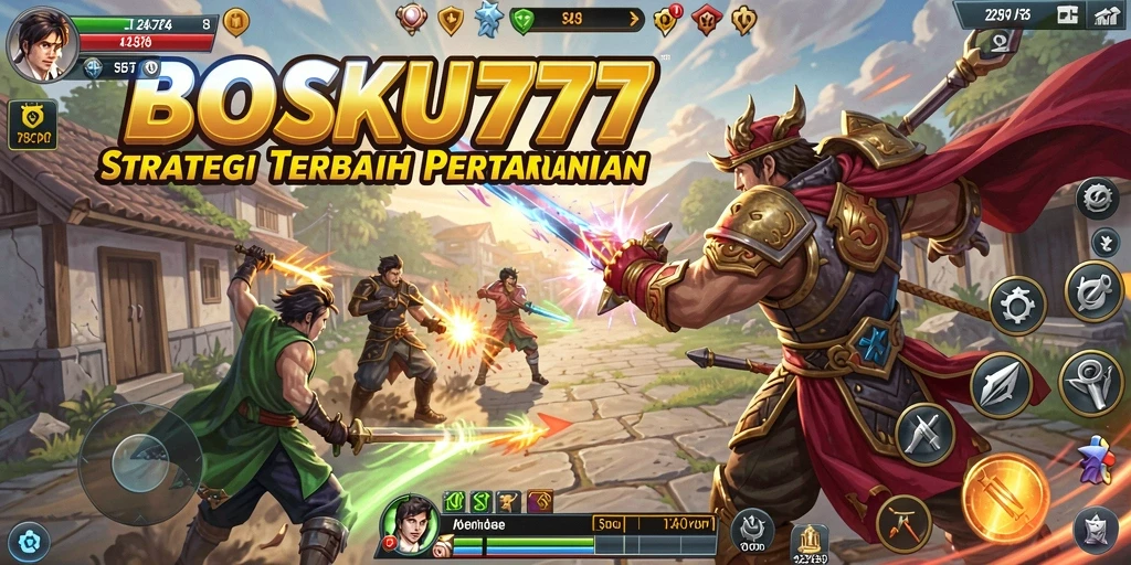 Screenshot gameplay <strong>BOSKU777</strong> yang menunjukkan aksi strategis yang mendebarkan.