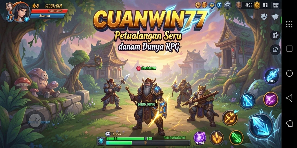 Tampilan gameplay seru di dunia RPG CUANWIN77.