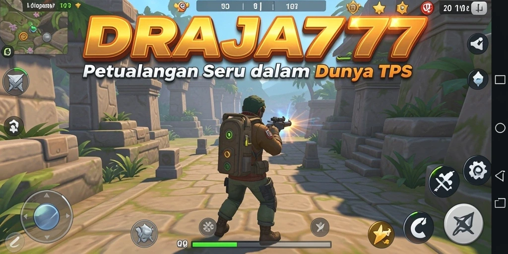 Gameplay DRAJA777 menampilkan aksi tembak-tembakan yang mendebarkan dalam berbagai level.
