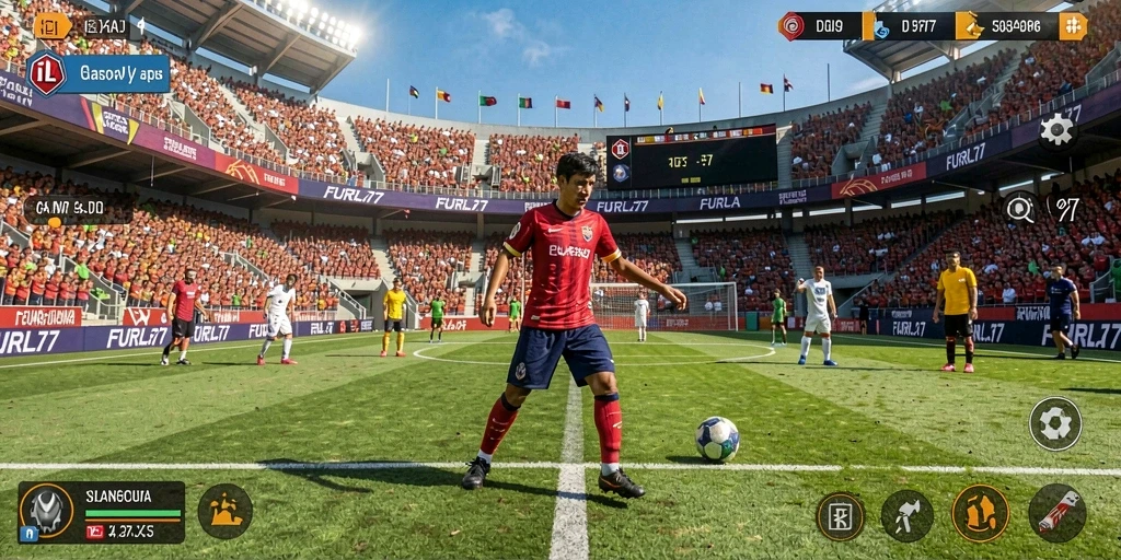 Tampilan gameplay menarik dari FURLA77 dengan aksi olahraga seru.