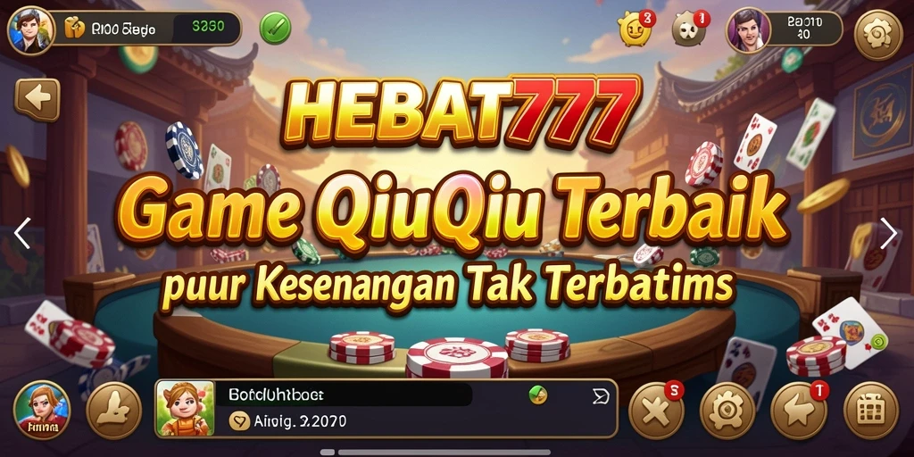 Tampilan gameplay HEBAT777 dalam permainan QiuQiu yang menegangkan.