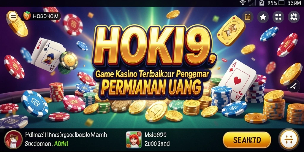Tampilan gameplay HOKI9 yang menarik dan penuh warna di layar.