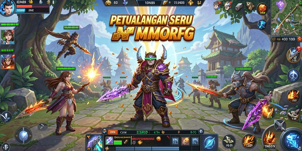 Screenshot gameplay IDN89 menampilkan petualangan epik dalam MMORPG.