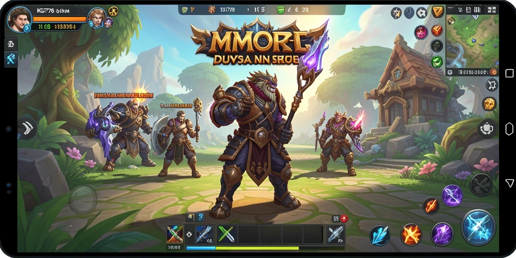 Screenshot game KG778 menampilkan pertarungan epik dalam dunia MMORPG.