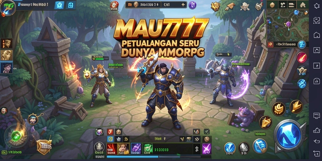Screenshot gameplay MAU777 menampilkan petualangan seru di dunia MMORPG.