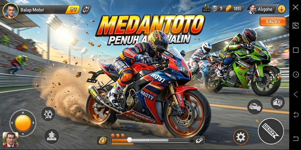 Gameplay seru dan adrenalin tinggi saat berlomba di MEDANTOTO.