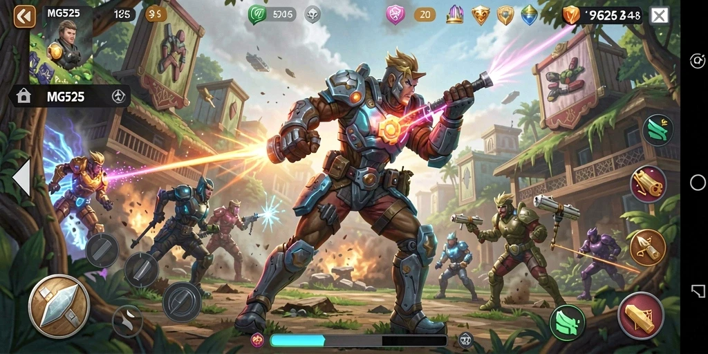 Gameplay seru MG525 yang penuh aksi dan tantangan.