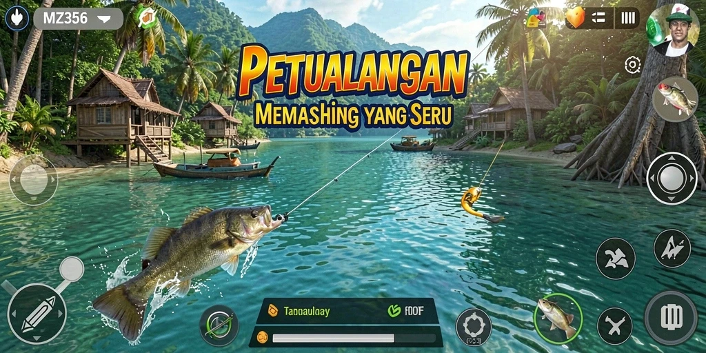 Tangkapan ikan besar dalam permainan MZ356 yang menantang.