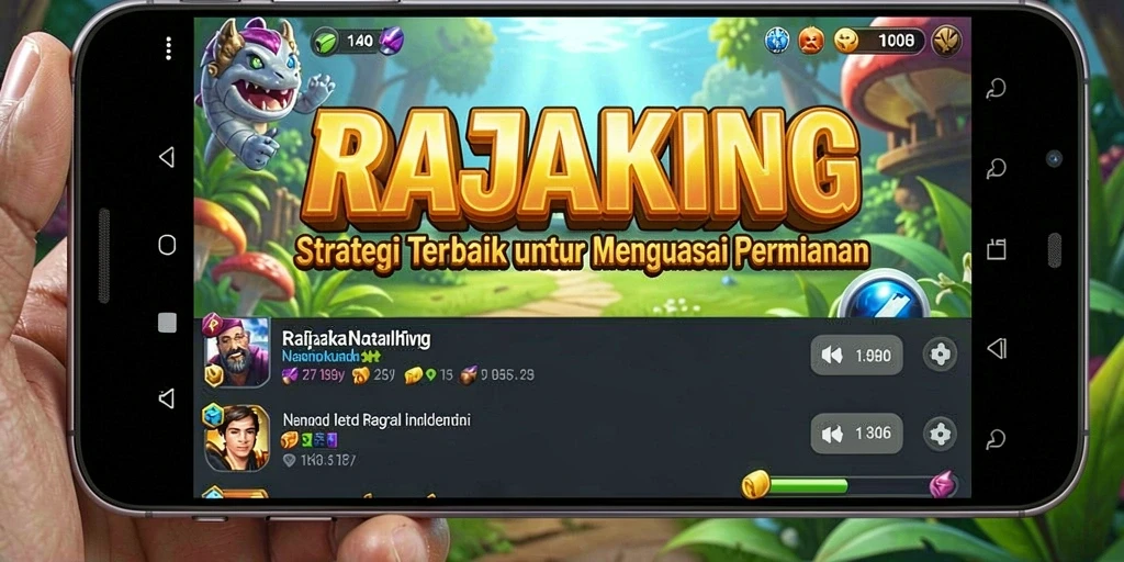 Tangkapan layar gameplay RAJAKING dengan aksi strategi yang intens.