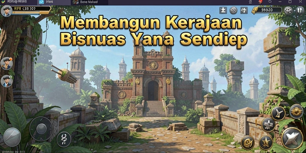 Tampilan gameplay RP8 yang menarik saat membangun kerajaan bisnis.