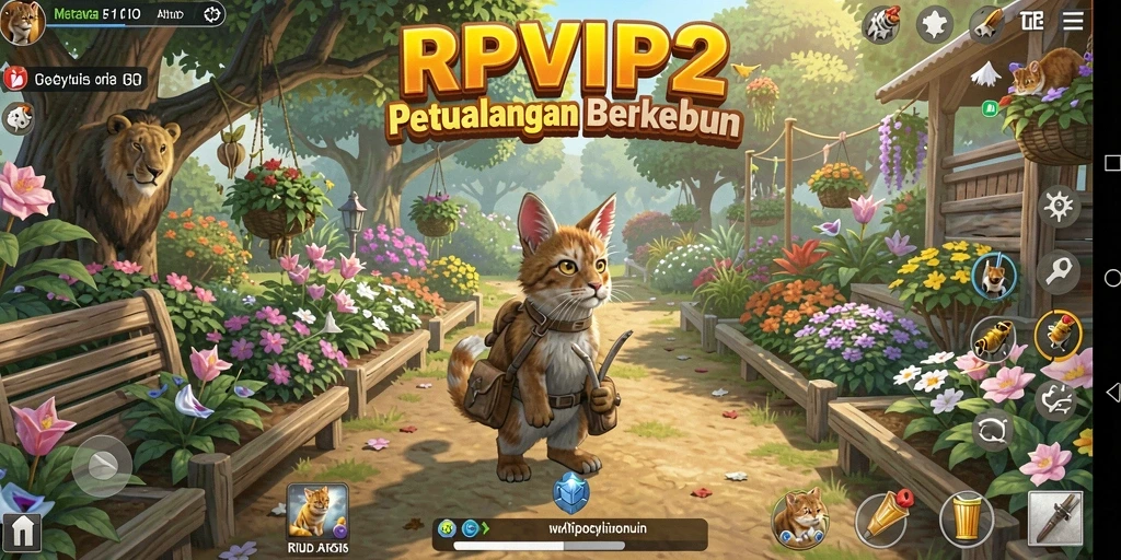 Screenshot RPVIP2 menampilkan pengalaman gameplay bertani yang seru.
