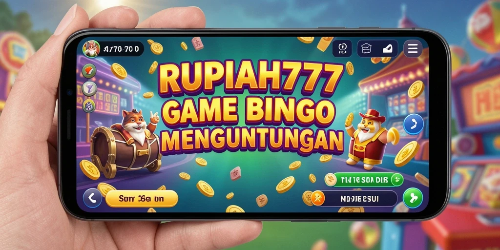 Tampilan gameplay menarik dari permainan Bingo RUPIAH777.