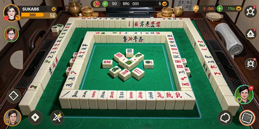 Tampilan gameplay Mahjong yang menarik dan menyenangkan di SUKA86.