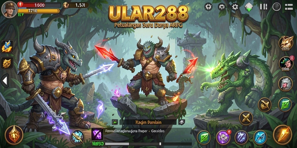 Tampilan gameplay ULAR288 yang penuh aksi dan petualangan ARPG.