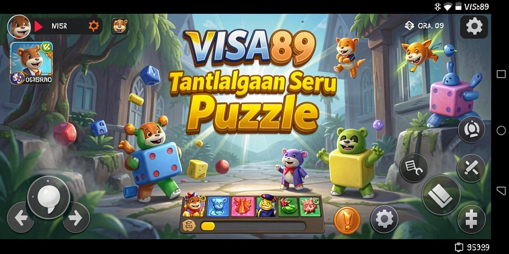 Tampilan gameplay puzzle yang seru dan penuh tantangan.