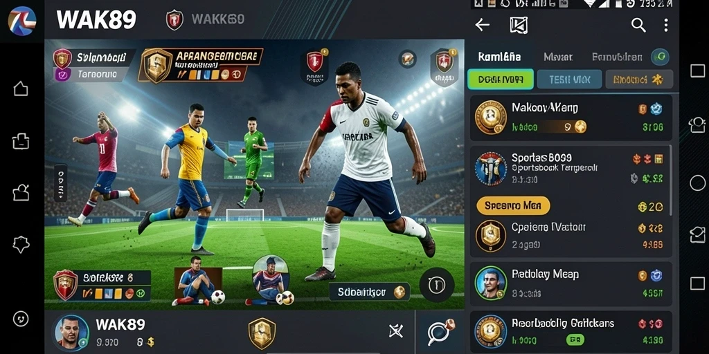 Tampilan gameplay aplikasi Sportsbook yang menarik dan interaktif.