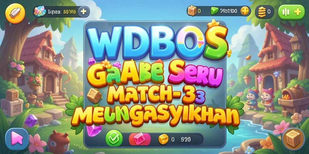Tampilan gameplay seru di WDBOS dengan tantangan Match-3.