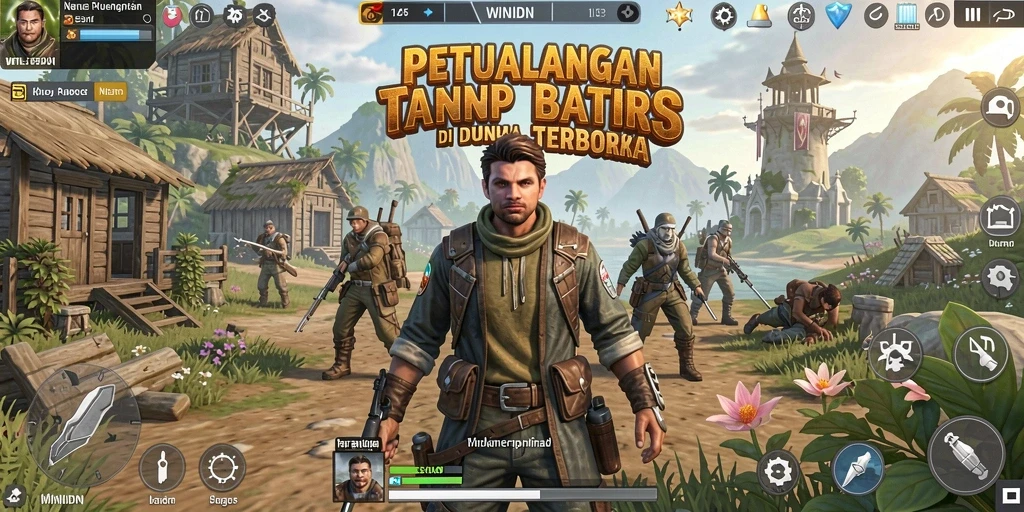Tampilan gameplay Open World yang menakjubkan di WINIDN.